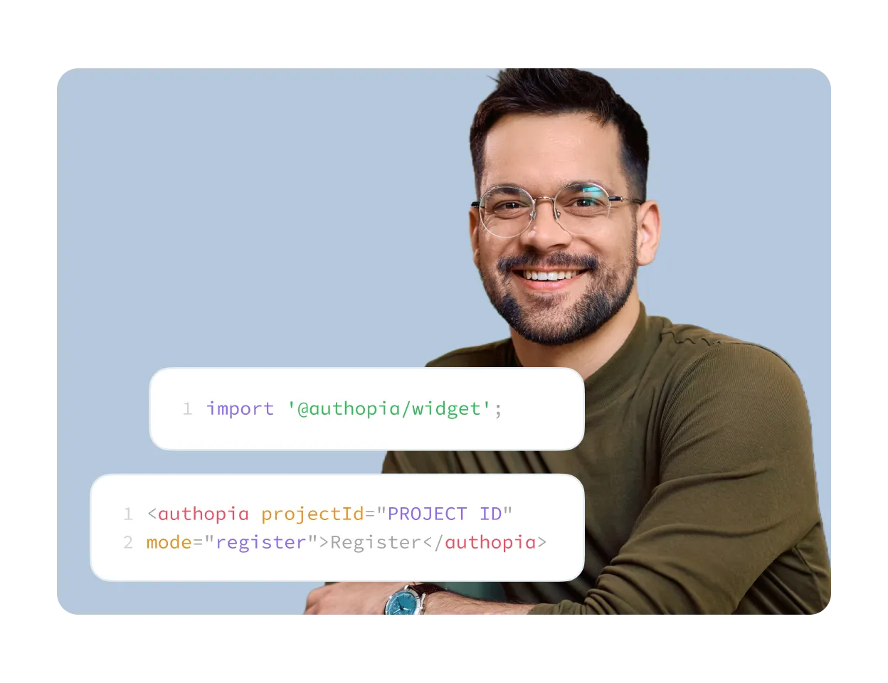 how to use the widget man with code
