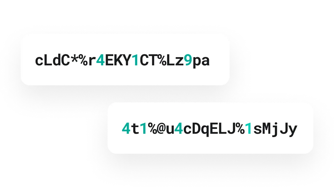 complex passwords examples