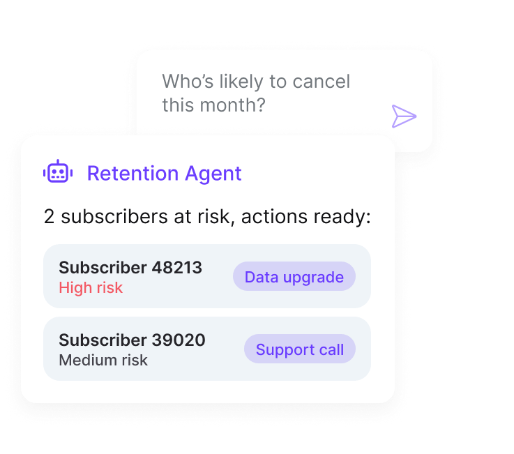 Churn prediction and retention