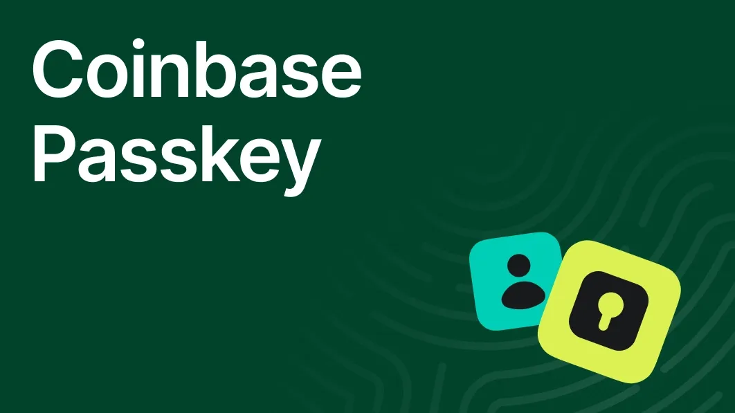 An image with a text saying "Coinbase passkey"