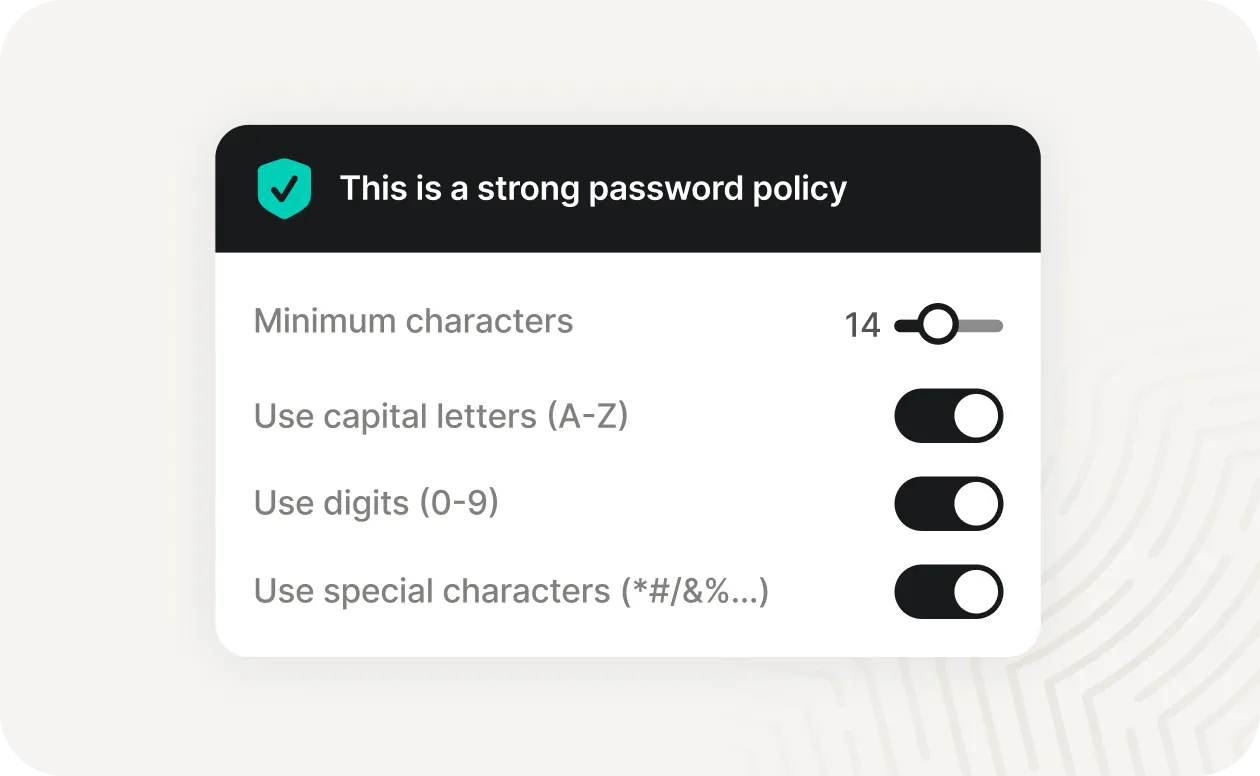 Password policy