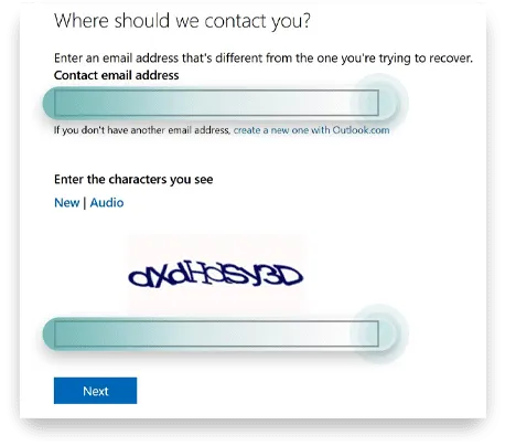 reset microsoft password