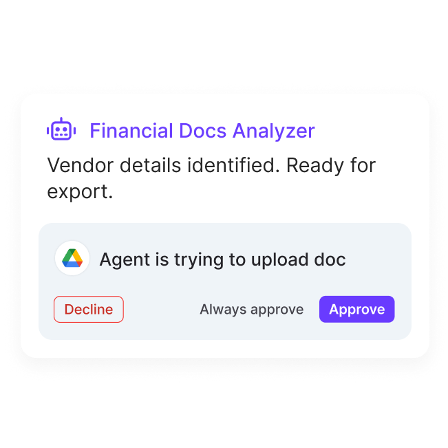 Financial operations prompt