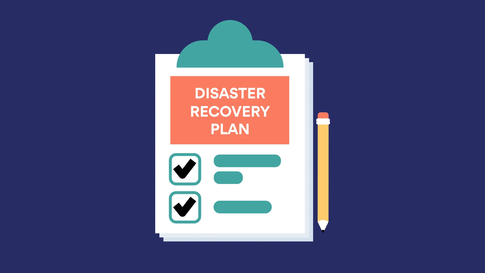 disaster recovery plan checklist animated
