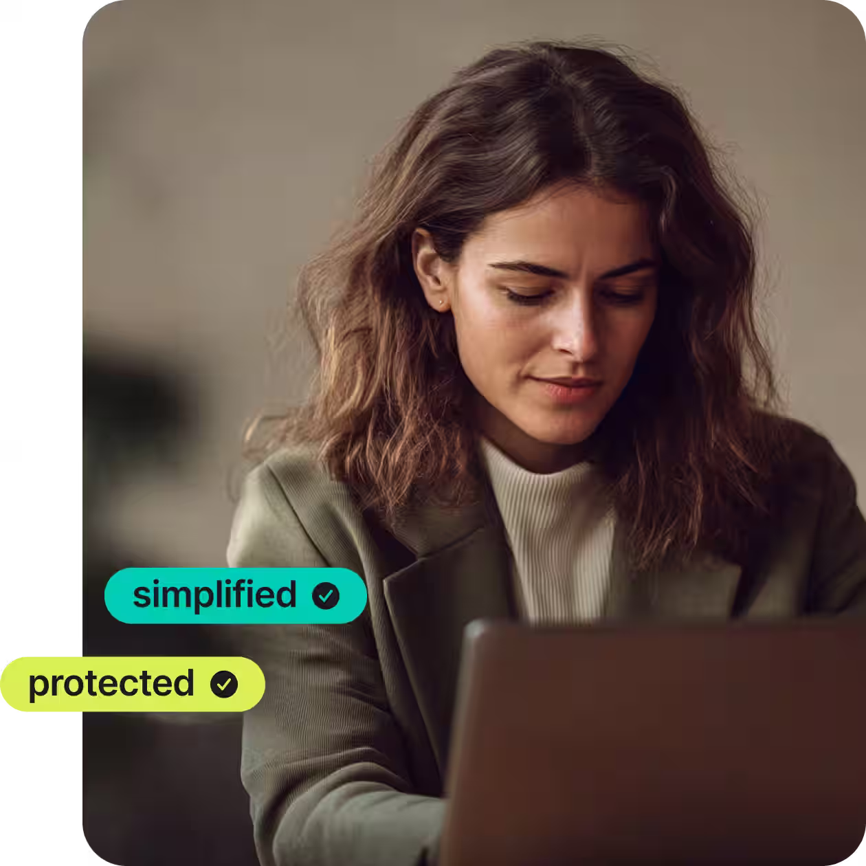 person using Nordpass on the laptop