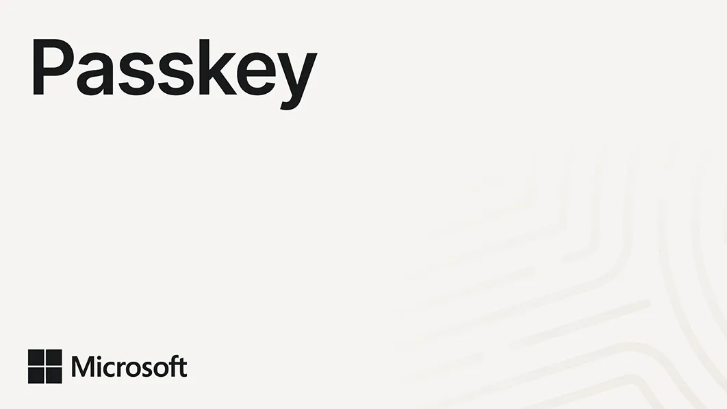 Microsoft passkey