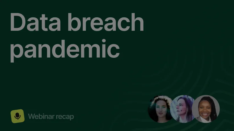 webinar data breach pandemic