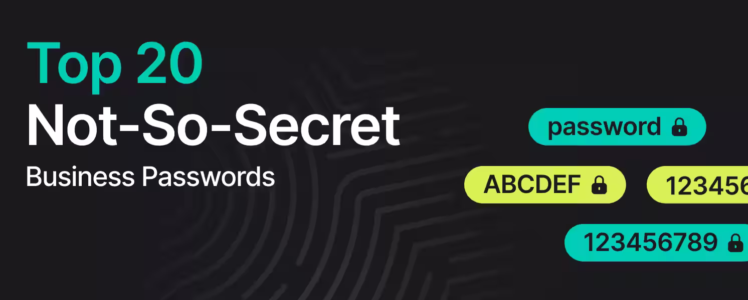 top 20 not so secret bisiness passwords