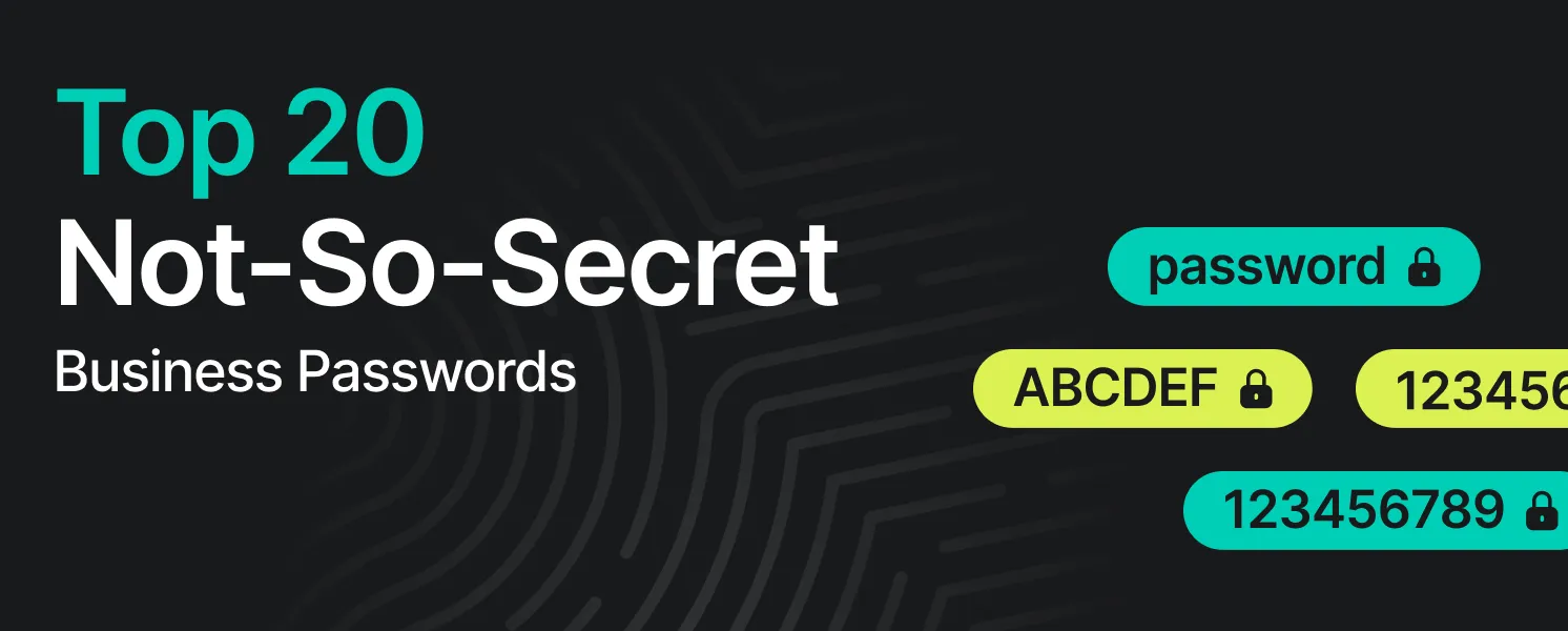 top 20 not so secret bisiness passwords