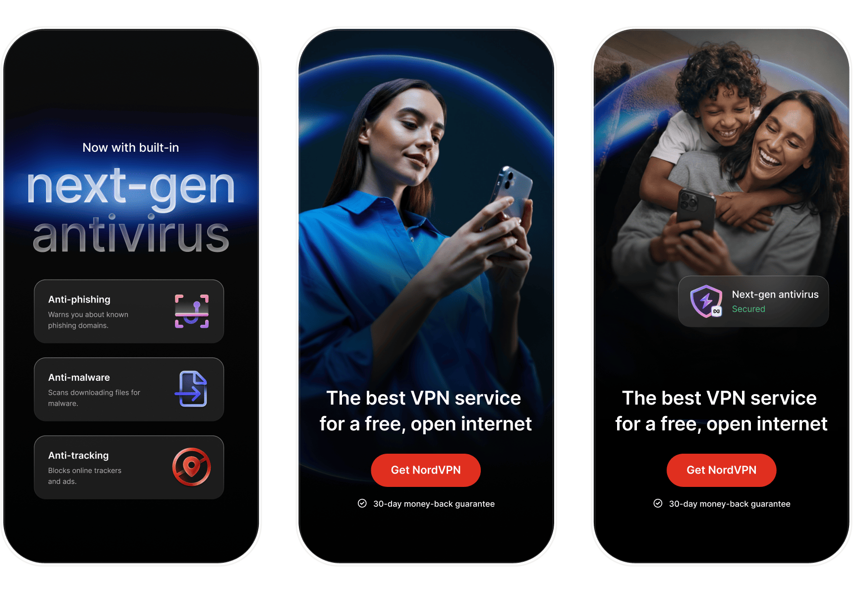 Next-gen antivirus concepts across mobile app views