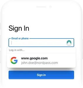 product usage mobile sign in