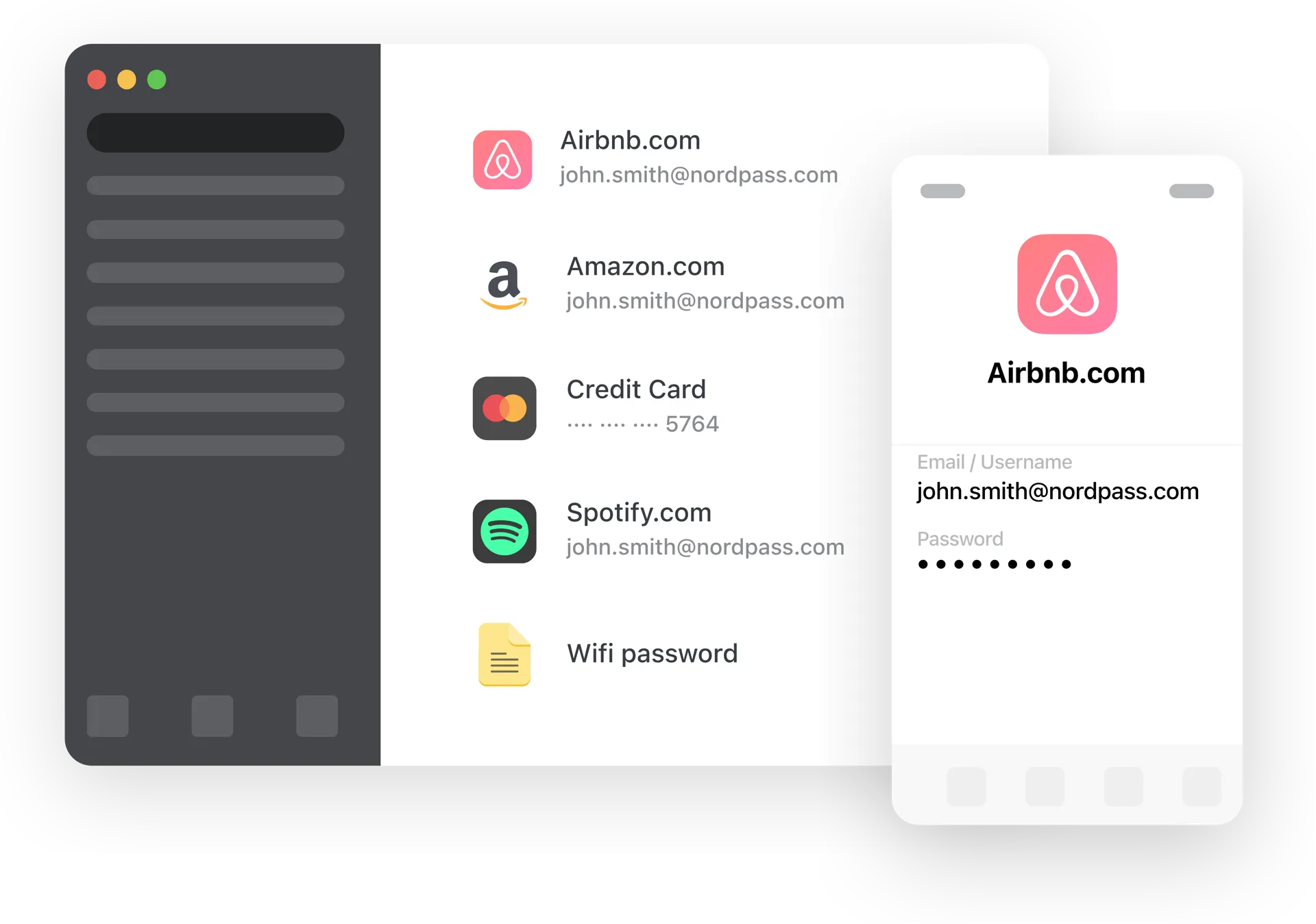 password list in application