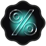 Badge de réduction Black Friday