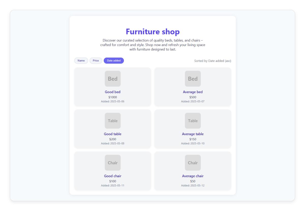 ChatGPT 4.1 coding test – website design