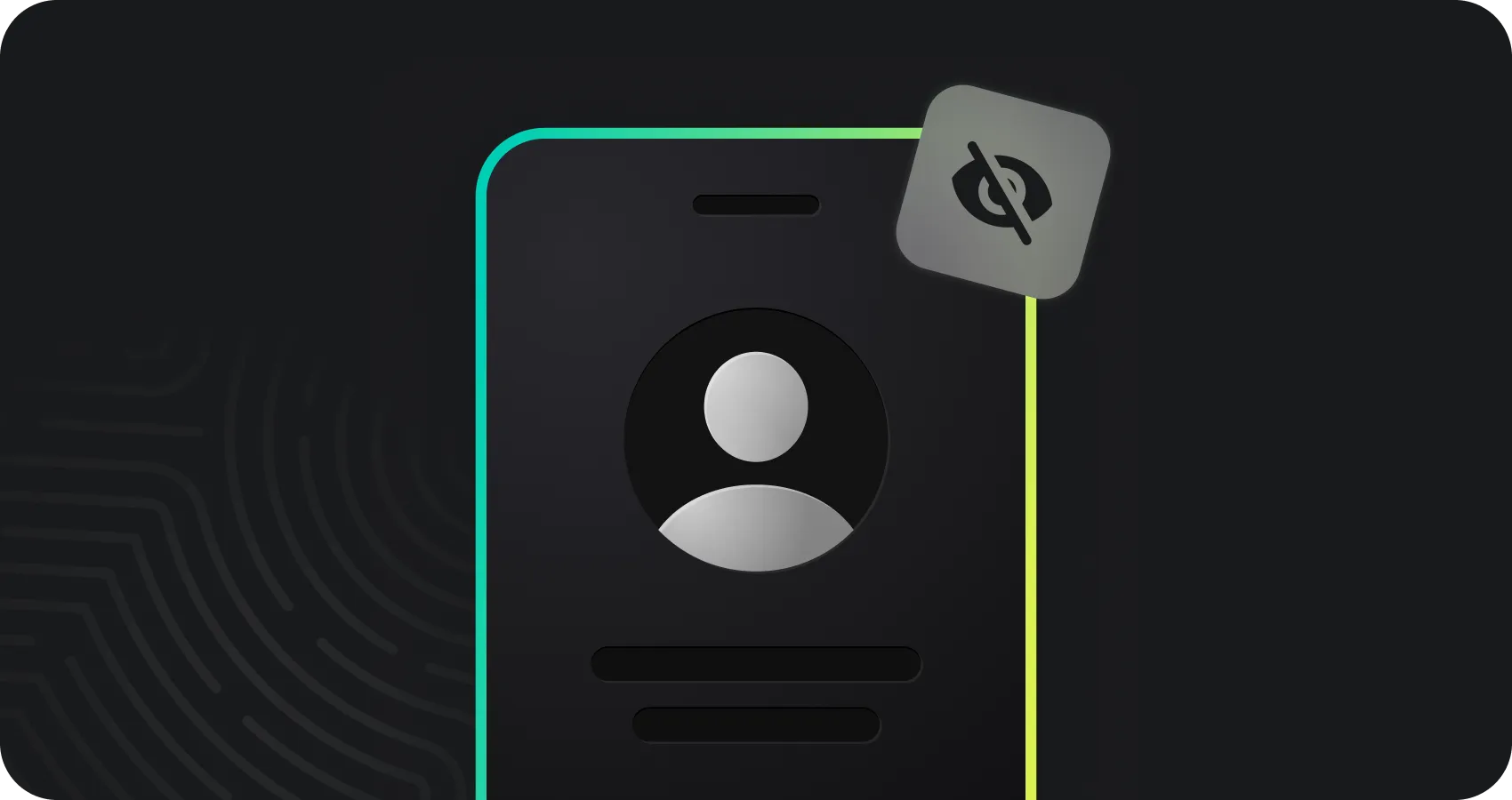 Illustrazione di una schermata di accesso con il profilo di un utente e l'icona della cassaforte crittografata