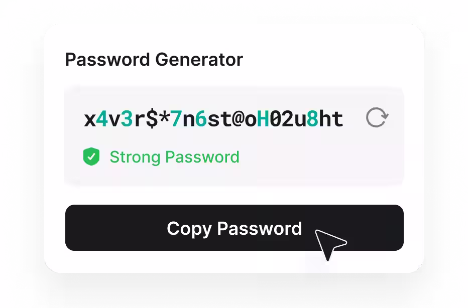 password generator tool visual