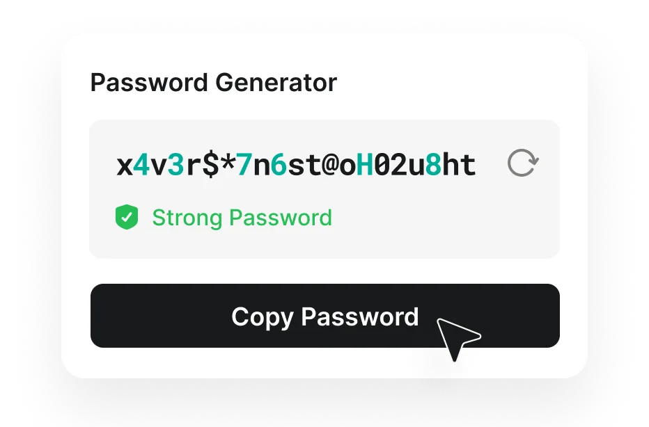 password generator tool visual