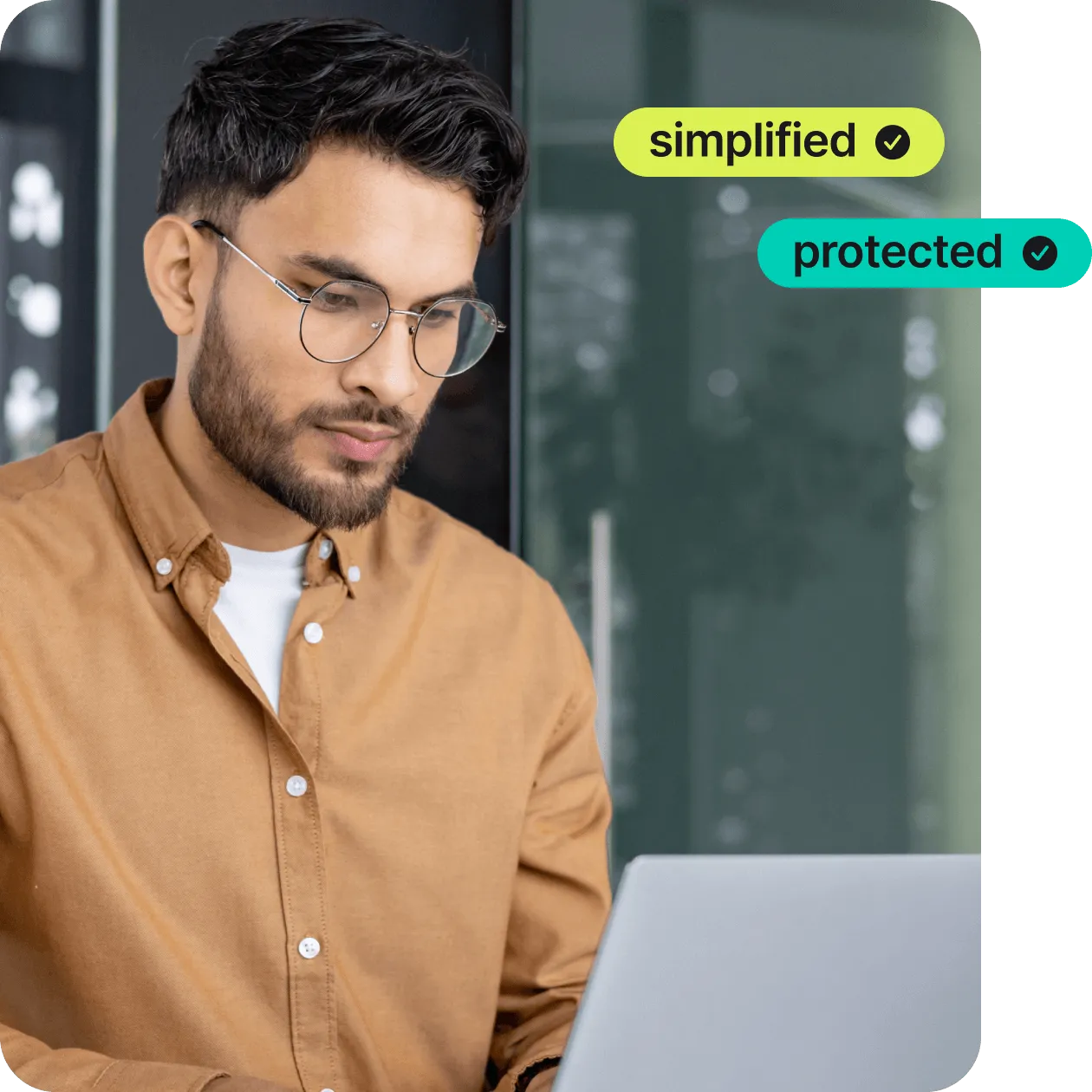 man laptop
