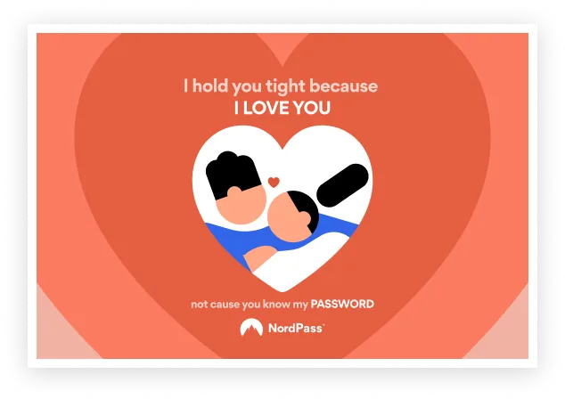postcard for couple valentines day