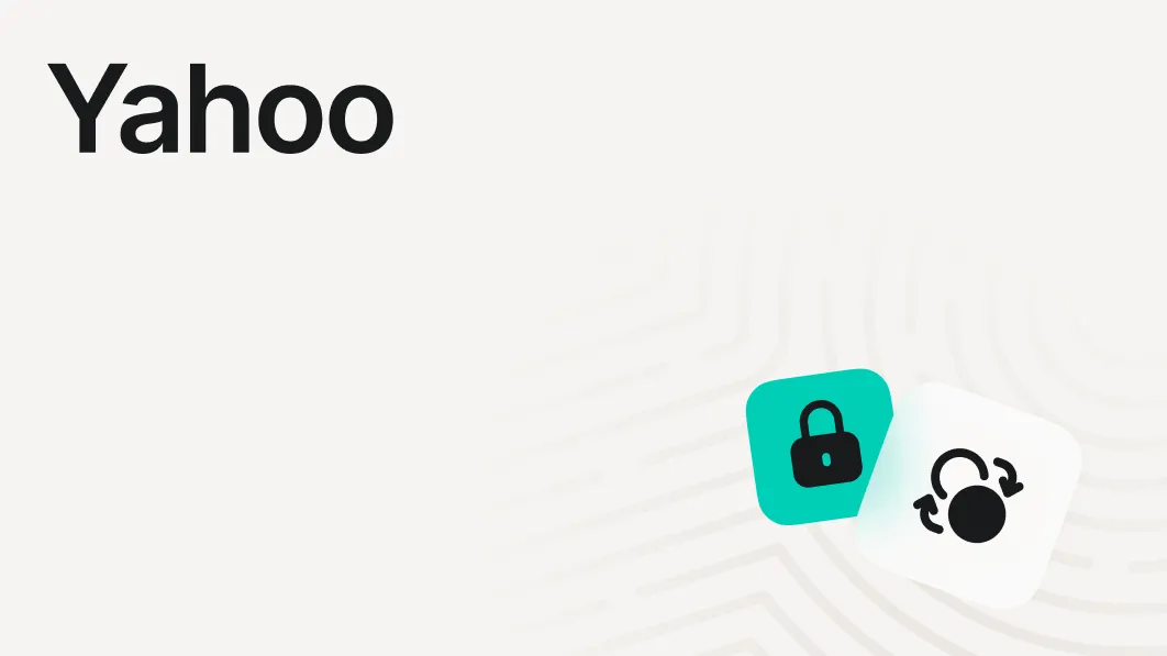 Yahoo password change