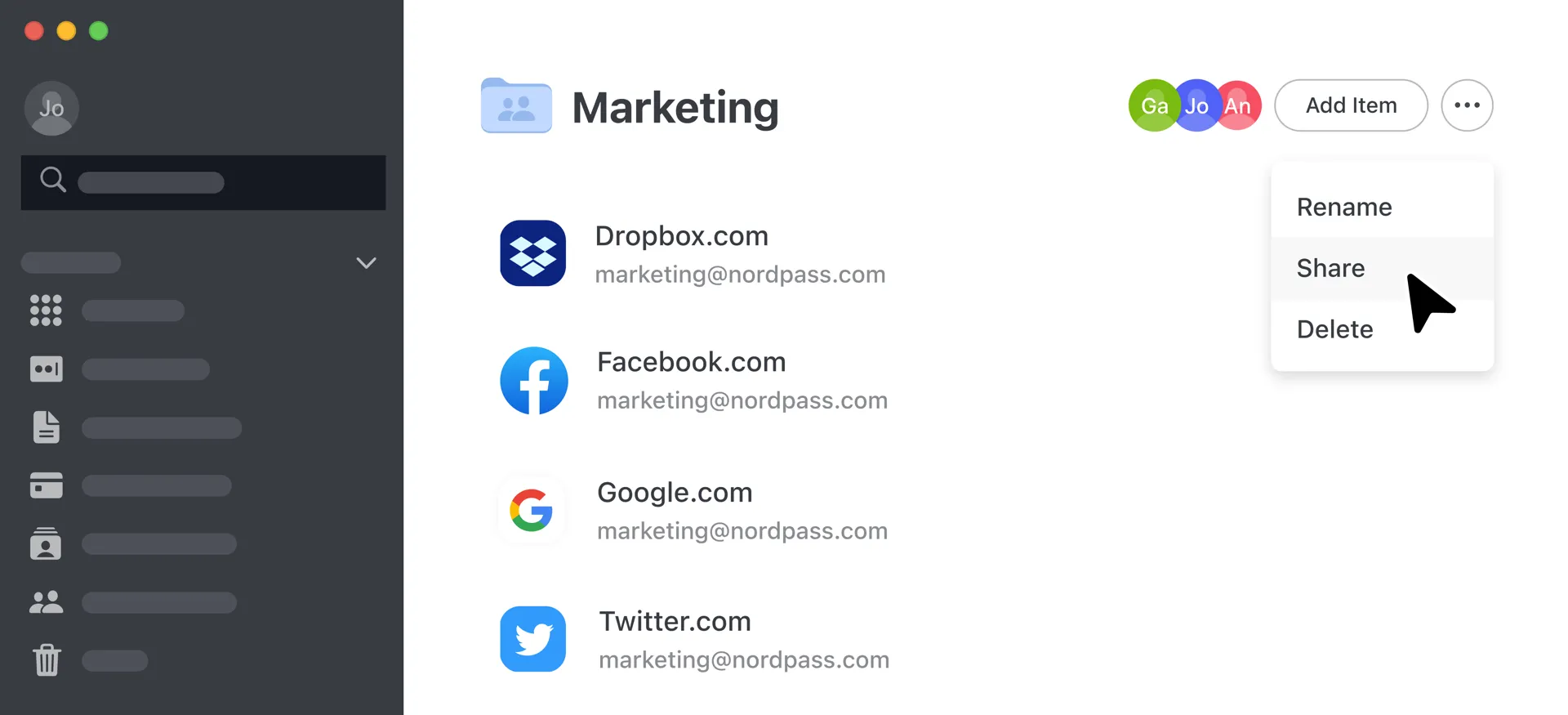how to share folder