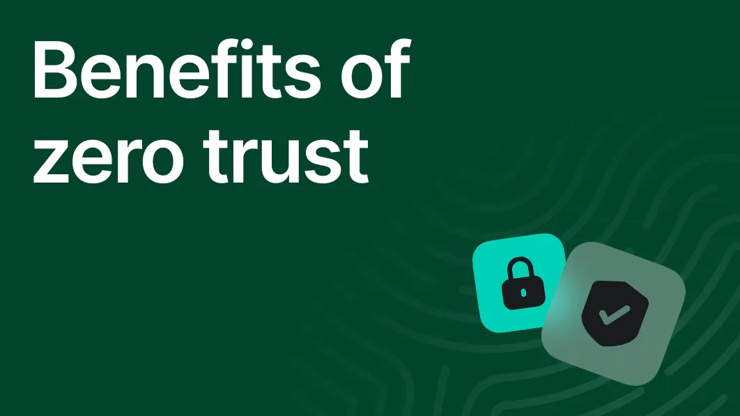 Benefits of zero trust security framework with padlock and checkmark icons