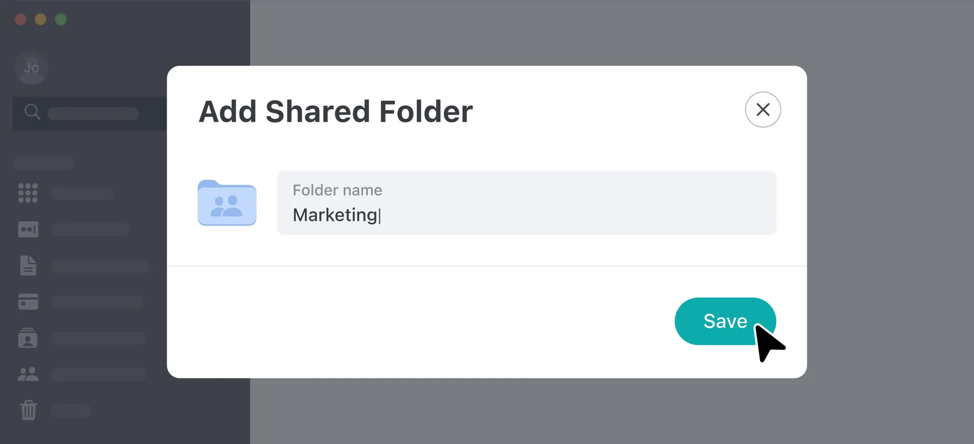 add shared folder
