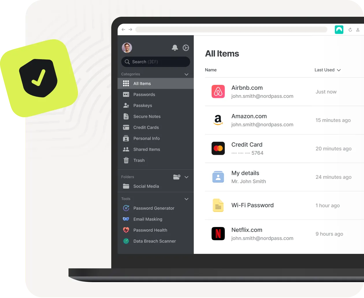 laptop web vault