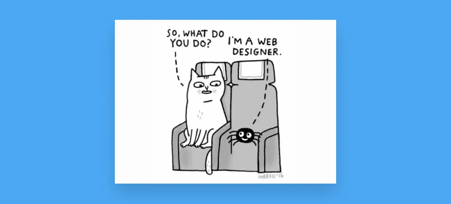 meme of web designer