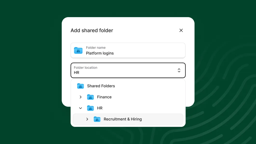 shared folders subfolders