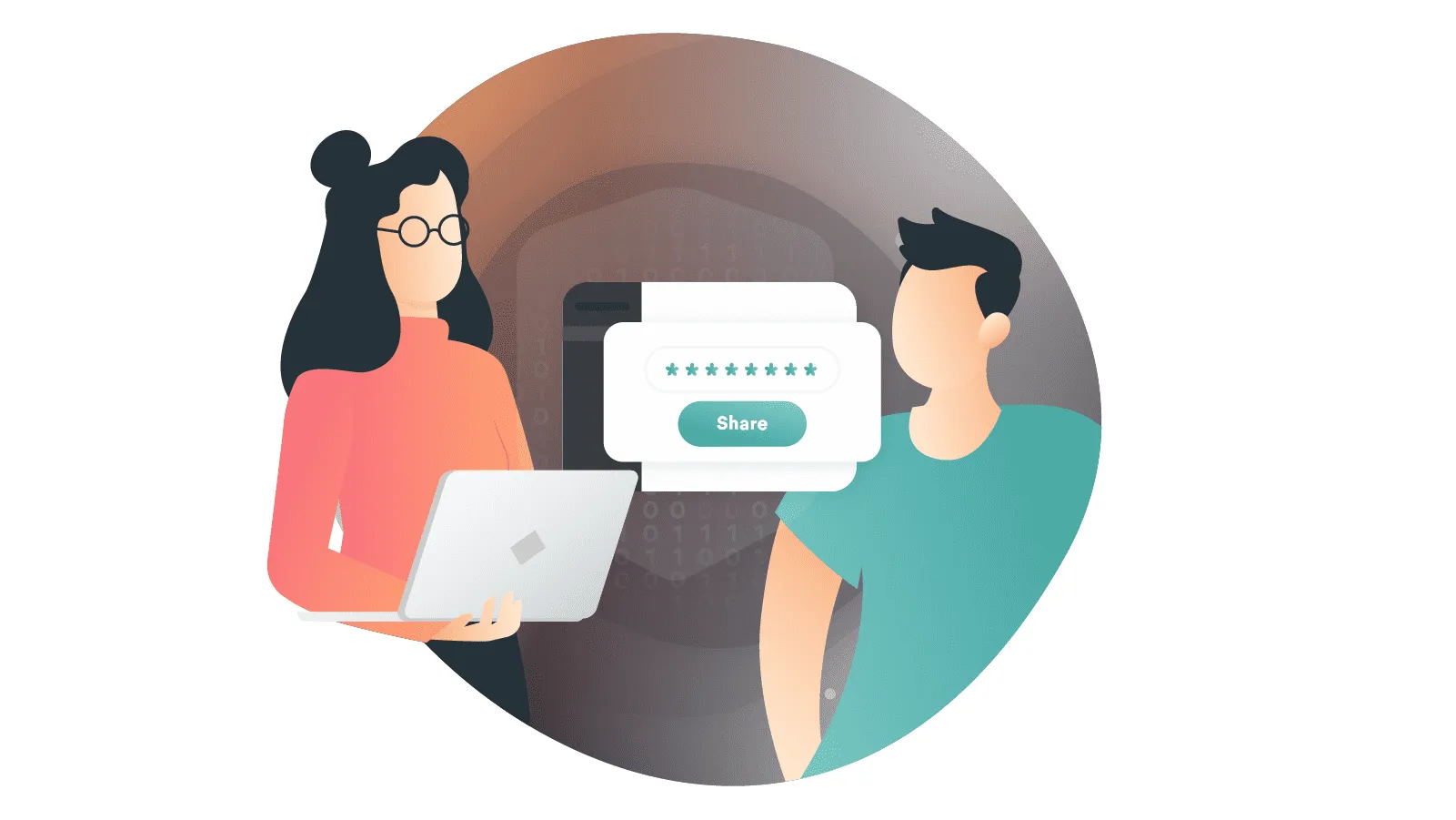how to share passwords at work