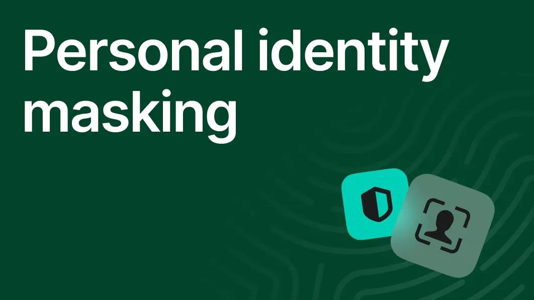 Personal identity masking 