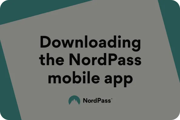 NordPass mobile app