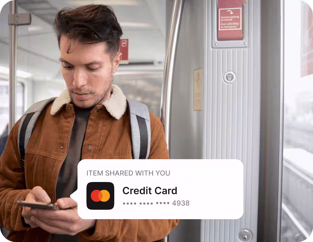 man receiving item on the phone