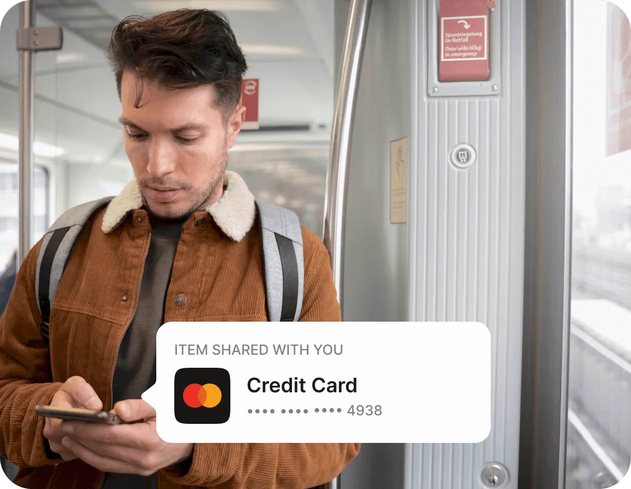 man receiving item on the phone