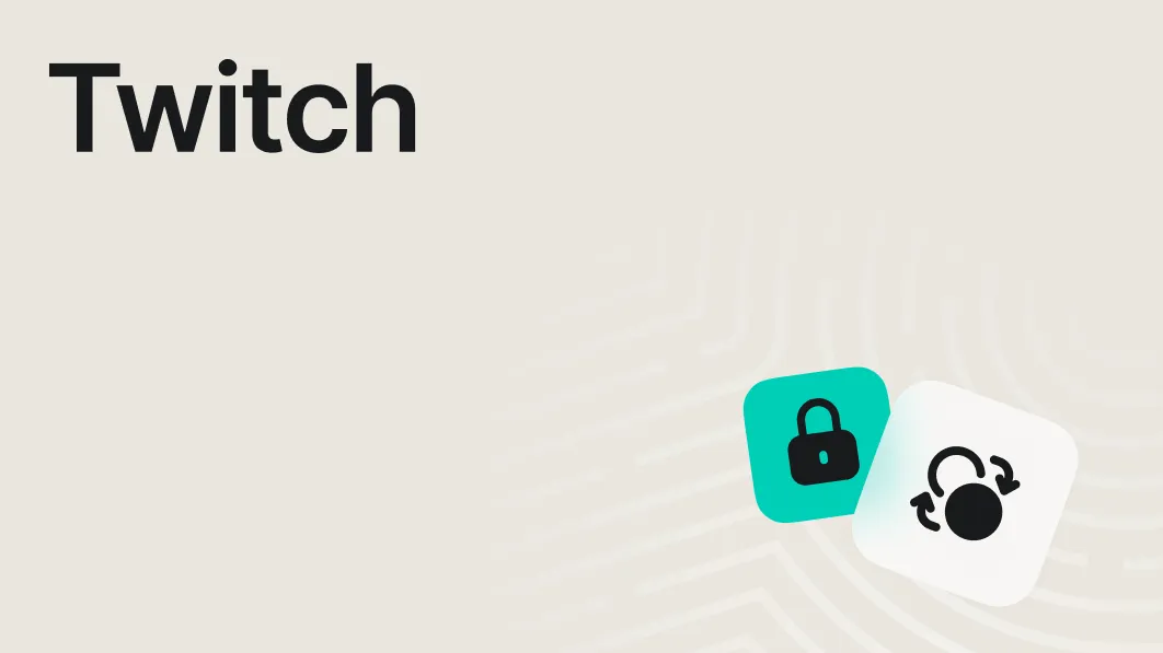 Twitch password change