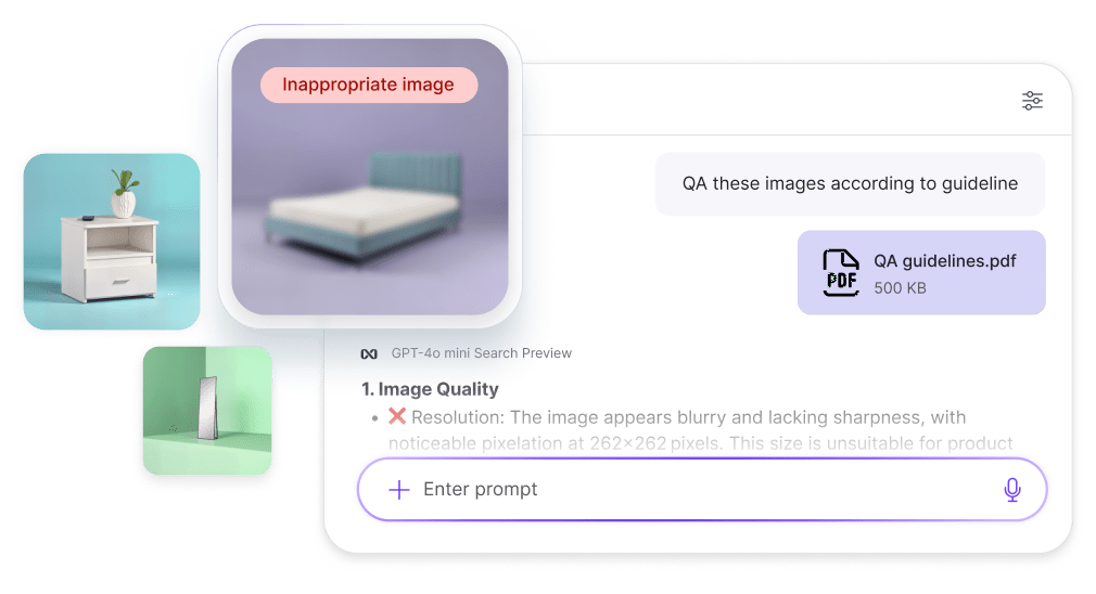 Inappropriate images filtering