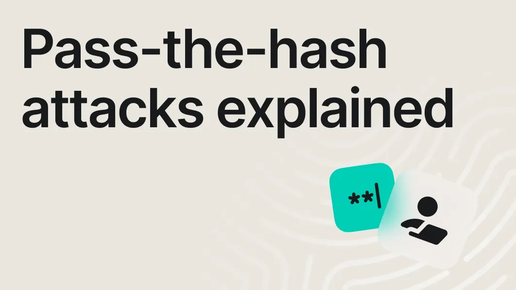 Standard cover image displaying the title 'Pass-the-hash attacks explained