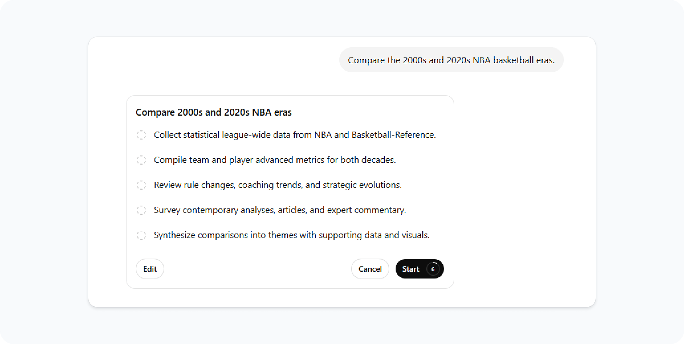 ChatGPT Plus Deep research plan