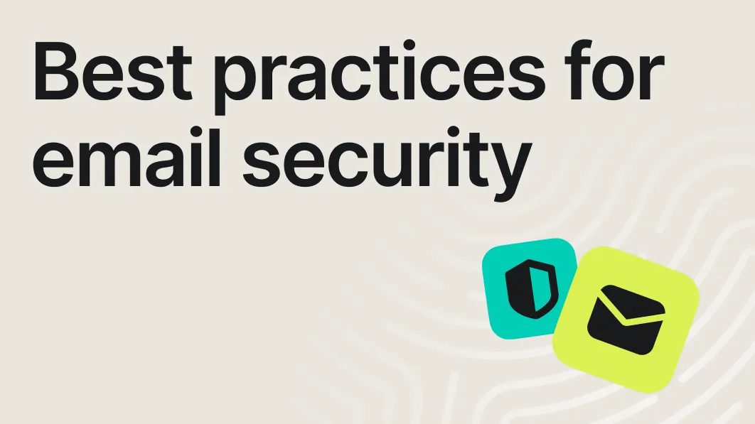 Best practises for email security