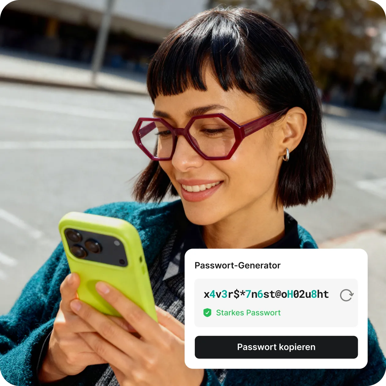 person using Nordpass on the laptop