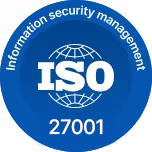 ISO 27001 round badge