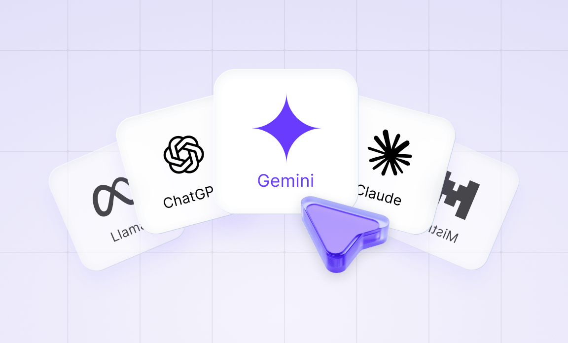 Multiple AI models including Gemini, ChatGPT, Claude, and Mistral accessible through nexos.ai