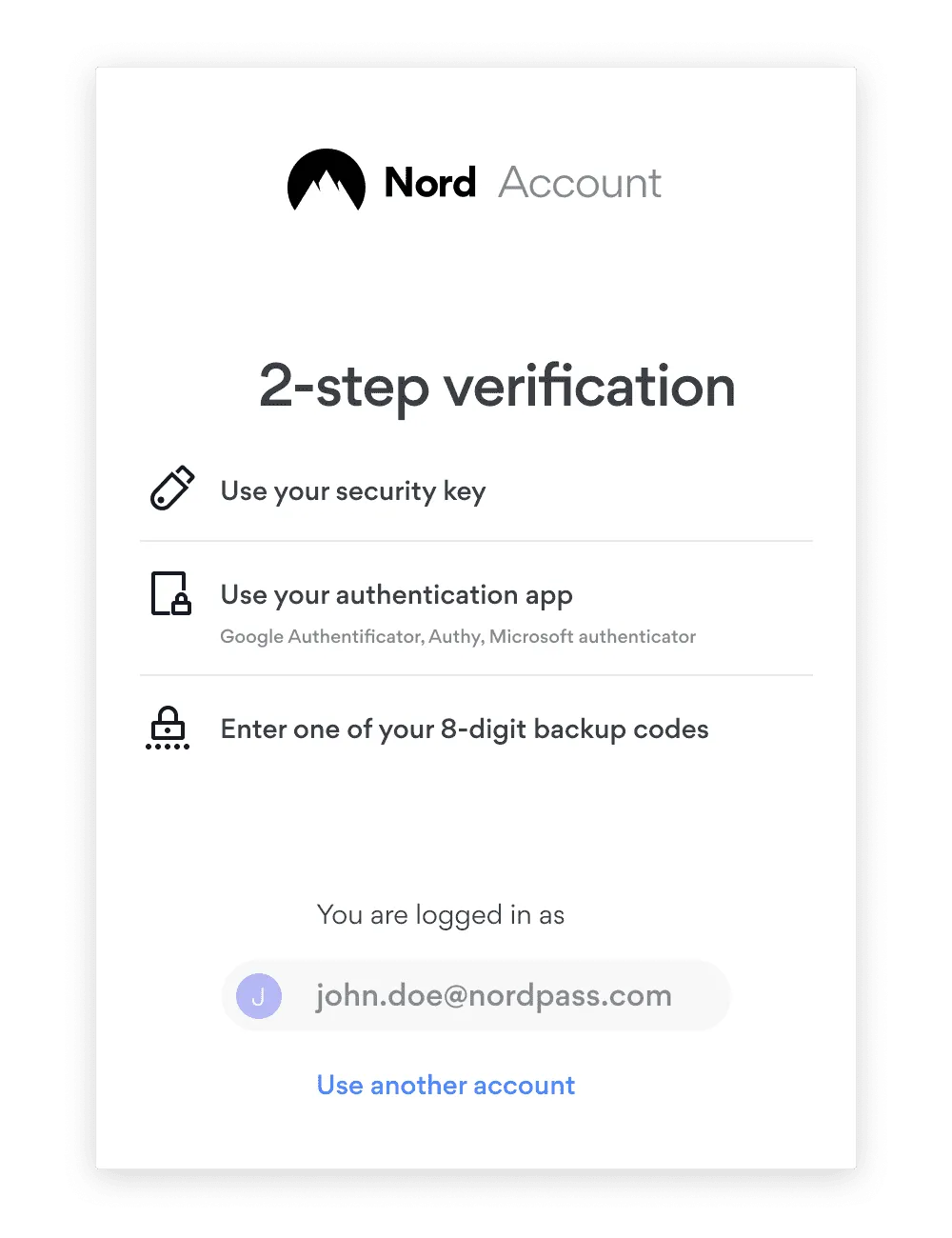 nord account mfawindow