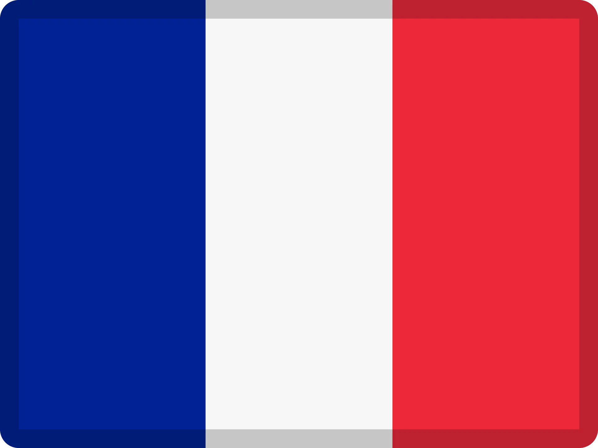 The flag of France