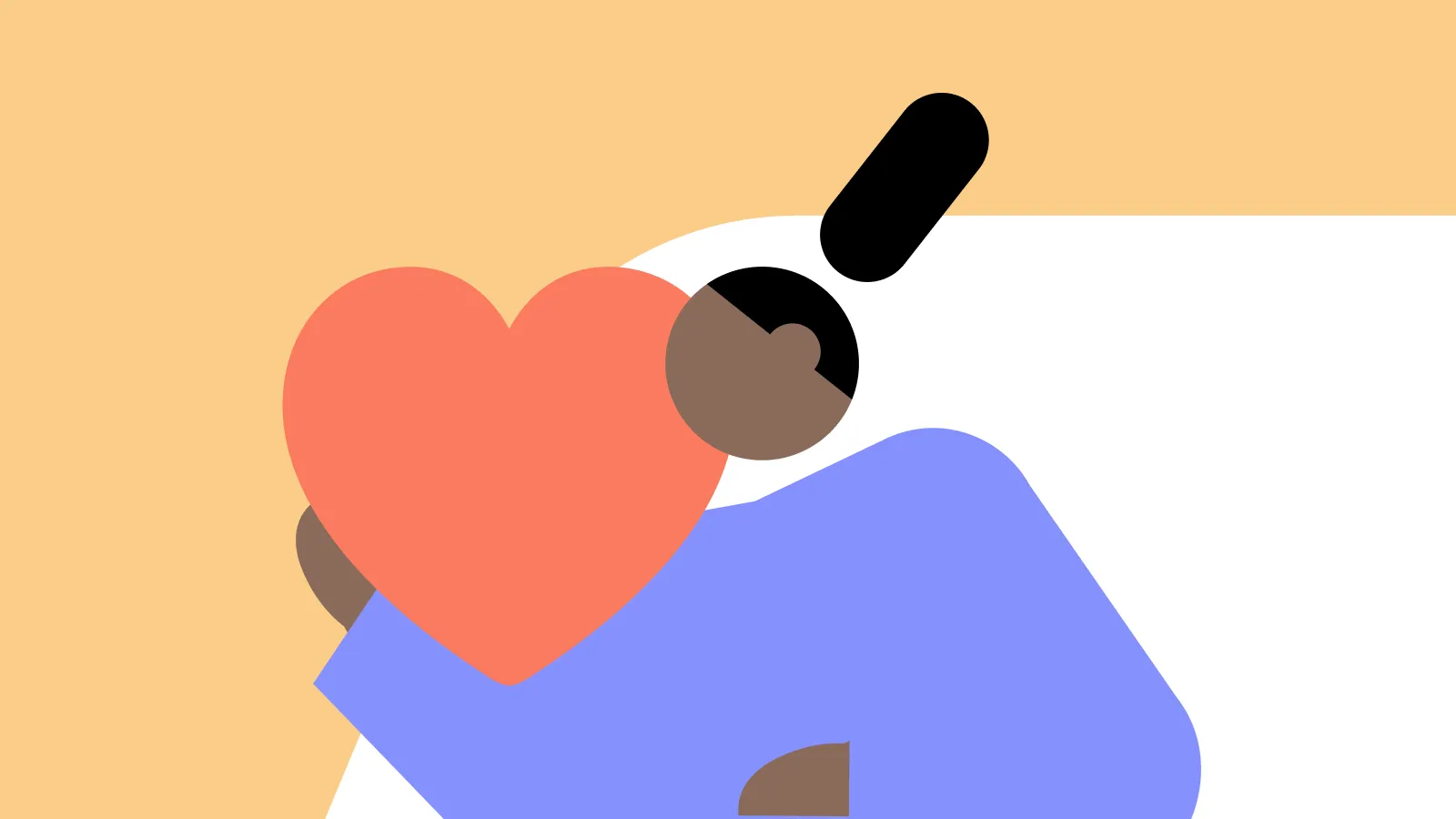 person with a heart on his hand