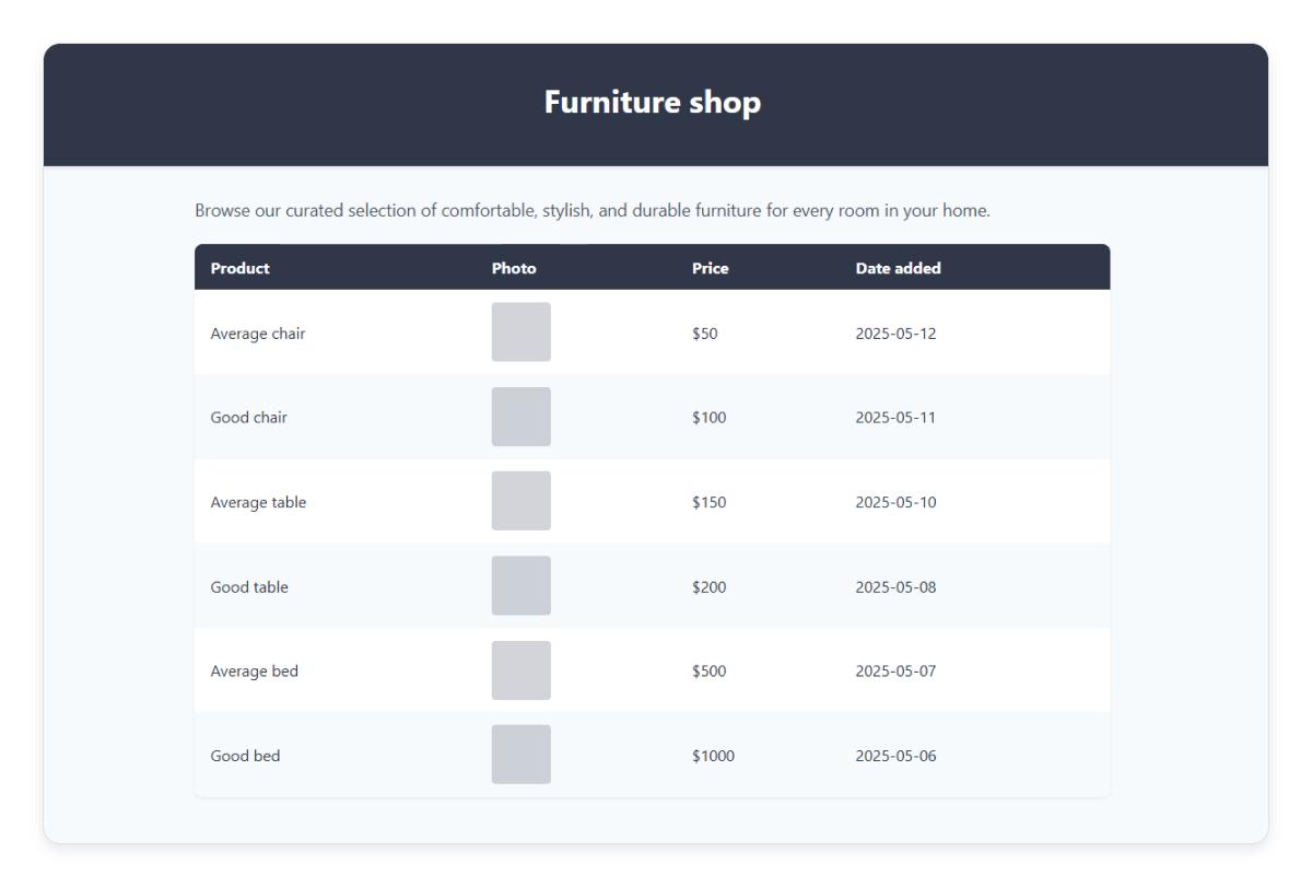 ChatGPT o3 coding test – website design for desktop