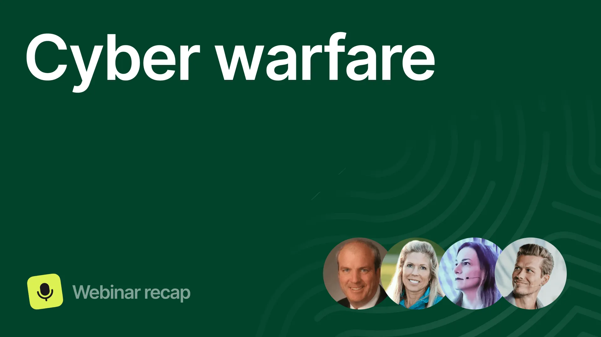 webinar cyber warfare