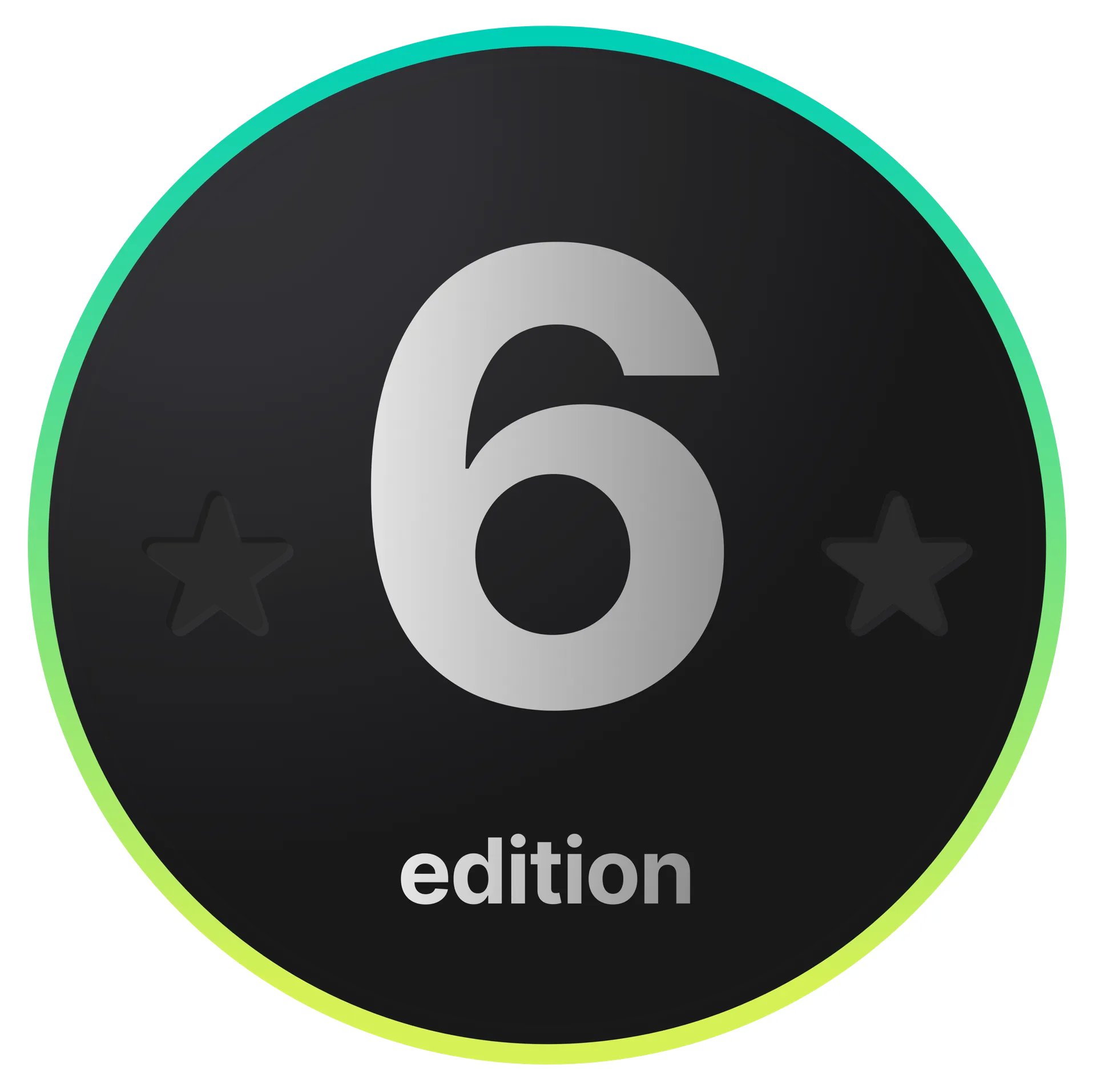 badge displaying 6th edition