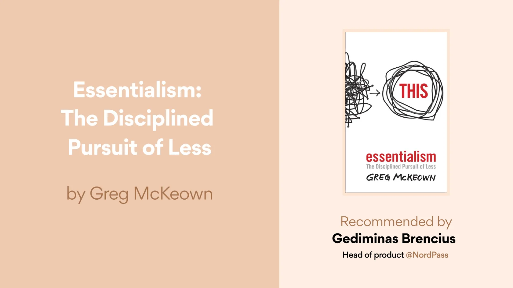 book essentialism: the disciplined pursuit of less